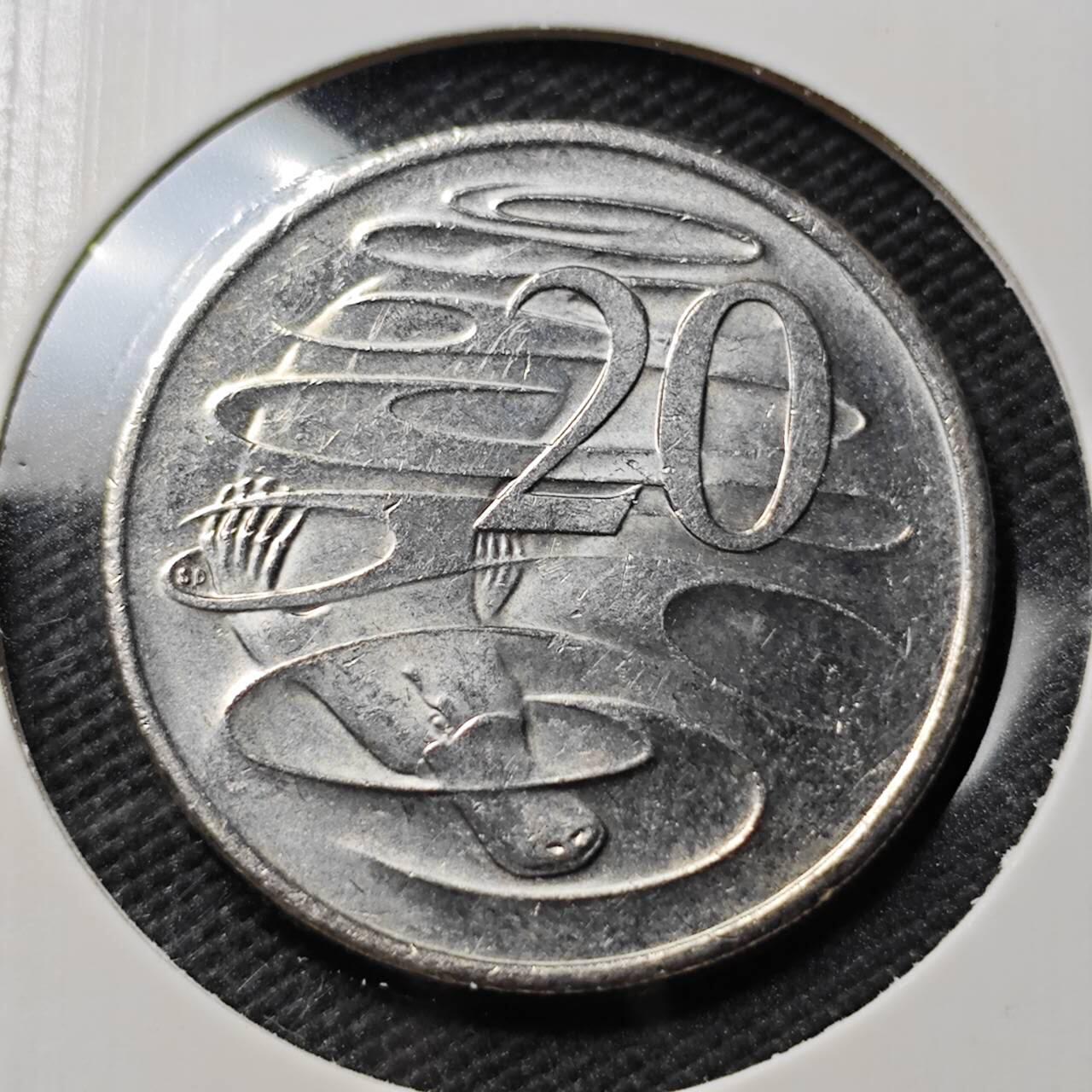 KK钱币收藏小铺  第407期 2月预留时间 周末发货  2022澳大利亚20分