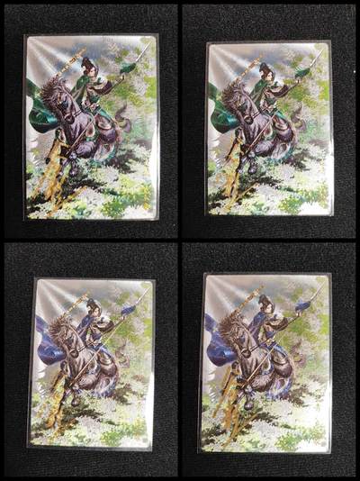 阳大大卡牌拍卖第106期（持续收拍品，周五晚上九点截拍，进群福利早知道） - 【亲签谷粒三娘】卡德曼 谷粒忠义水浒 红编三娘亲签4张 新出版本