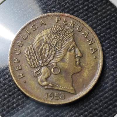 KK钱币收藏小铺  第407期 2月预留时间 周末发货 -  1953秘鲁5分铜币