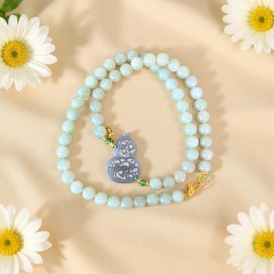 碧月说宝 君子怀瑾·当代和田玉清风专场(六) - 烟紫福禄挂件