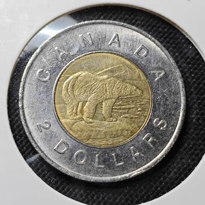 KK钱币收藏小铺  第409期 2月预留时间 周末发货 -  加拿大2元