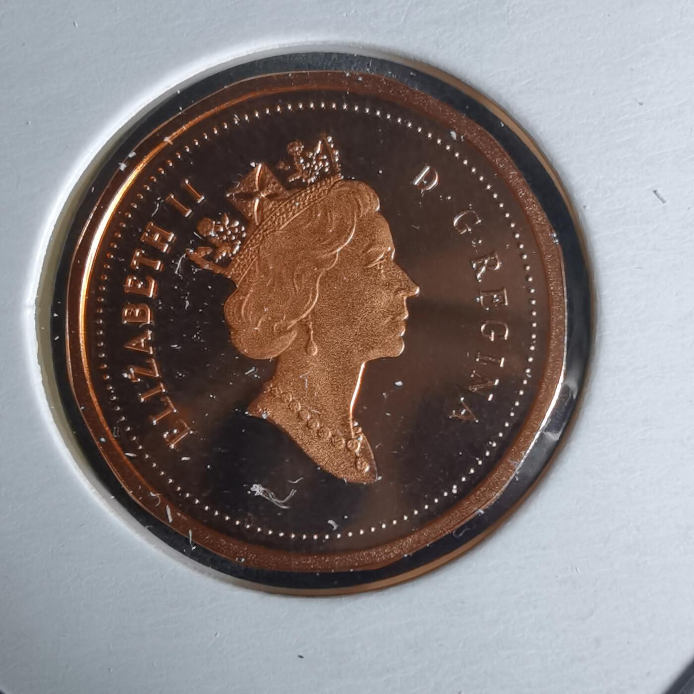 沼泽如烟--第1034场 加拿大1995年1分精制币