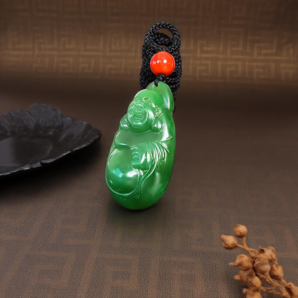 碧月说宝 君子怀瑾·当代和田玉清风专场(六) 碧玉佛