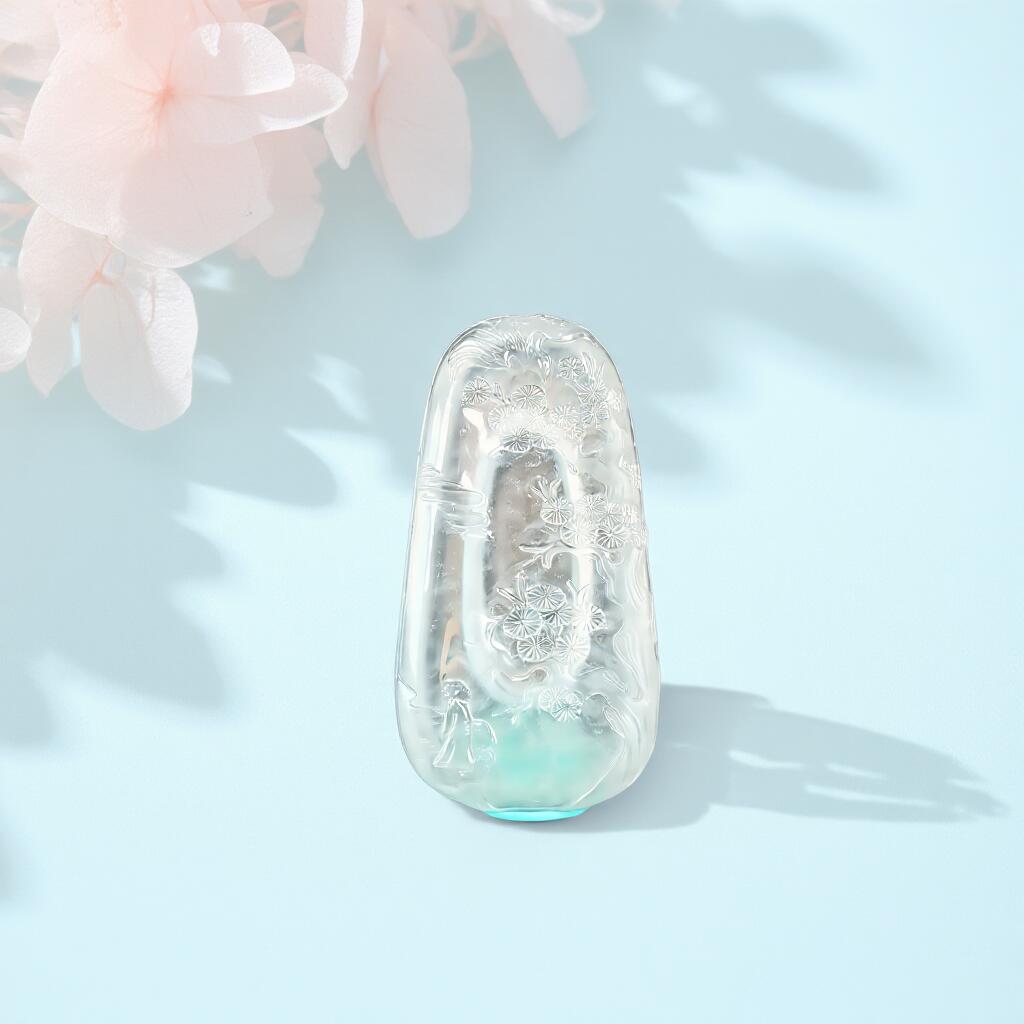 碧月说宝 君子怀瑾·当代和田玉清风专场(六) 玻璃种翡翠松鹤延年