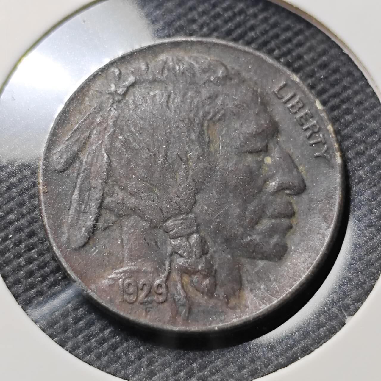 KK钱币收藏小铺  第407期 2月预留时间 周末发货  1929美国5分镍币