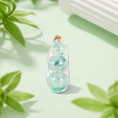 碧月说宝 君子怀瑾·当代和田玉清风专场(五) - 18k金冰种飘蓝花连中三元