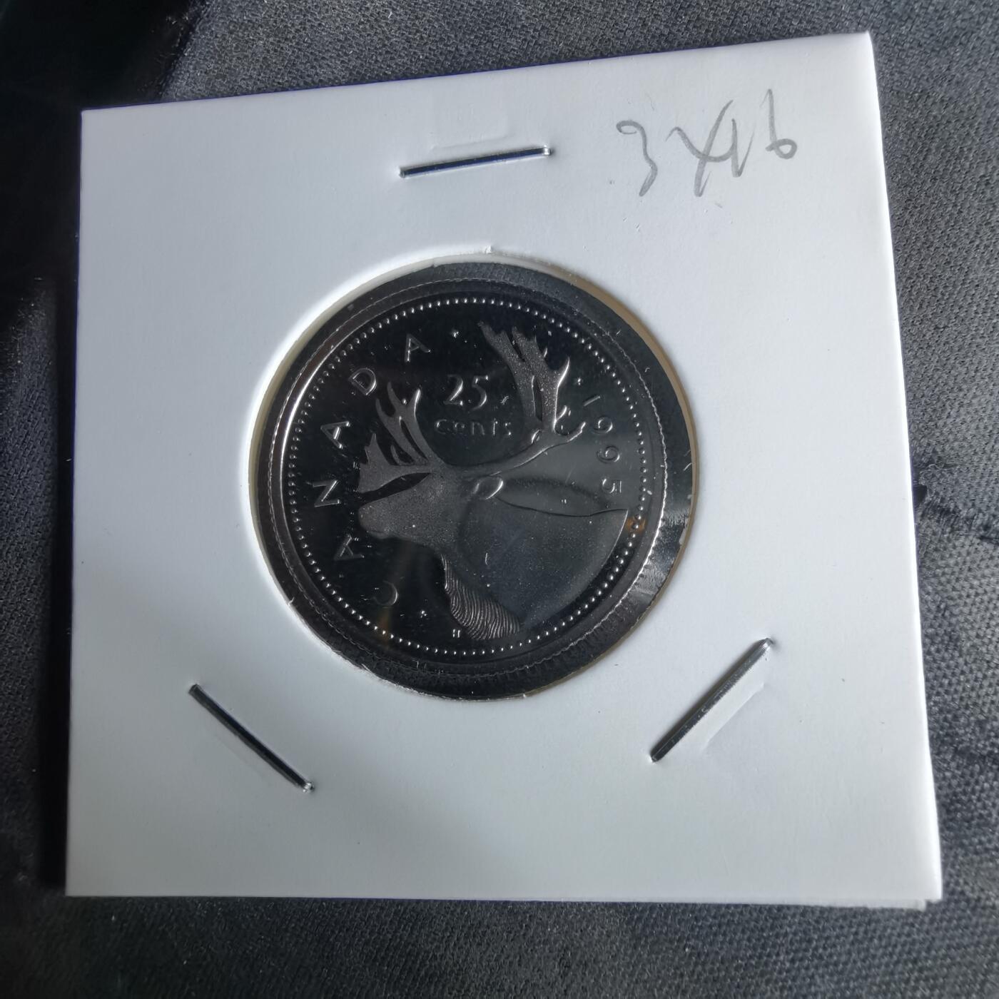 沼泽如烟--第1034场 加拿大1995年25分精制币