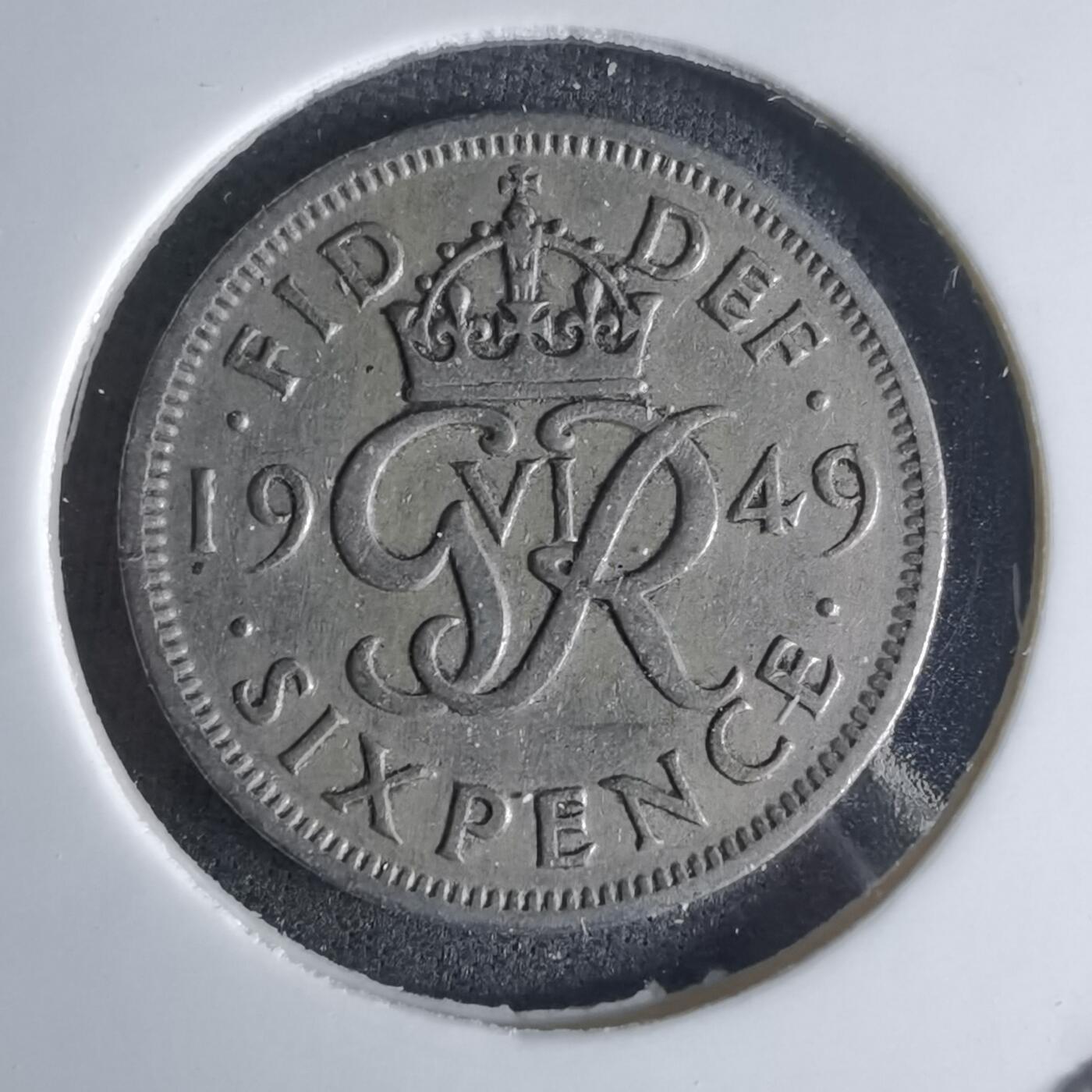 沼泽如烟--第1032场 英国1949年6便士