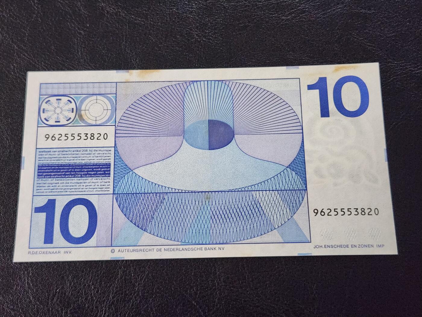 3月27号晚上8点 外国纸币自动截拍第46场 荷兰10盾美品