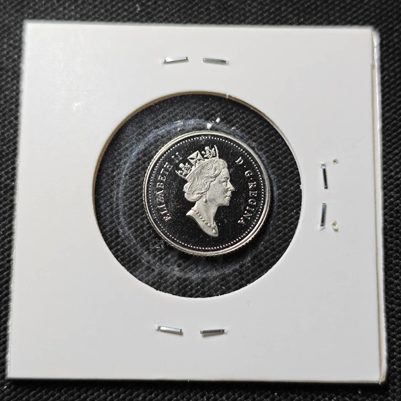 KK钱币收藏小铺  第408期 2月预留时间 周末发货   1991加拿大10分精制