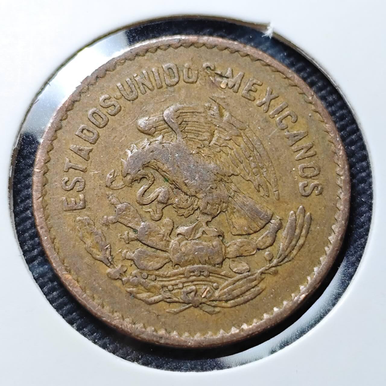 KK钱币收藏小铺  第407期 2月预留时间 周末发货  1954墨西哥10分