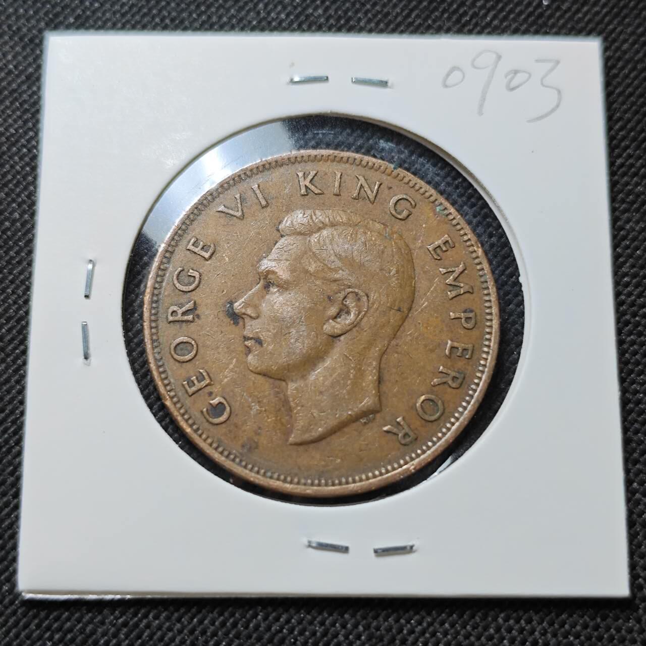 KK钱币收藏小铺  第409期 2月预留时间 周末发货  新西兰1便士铜币