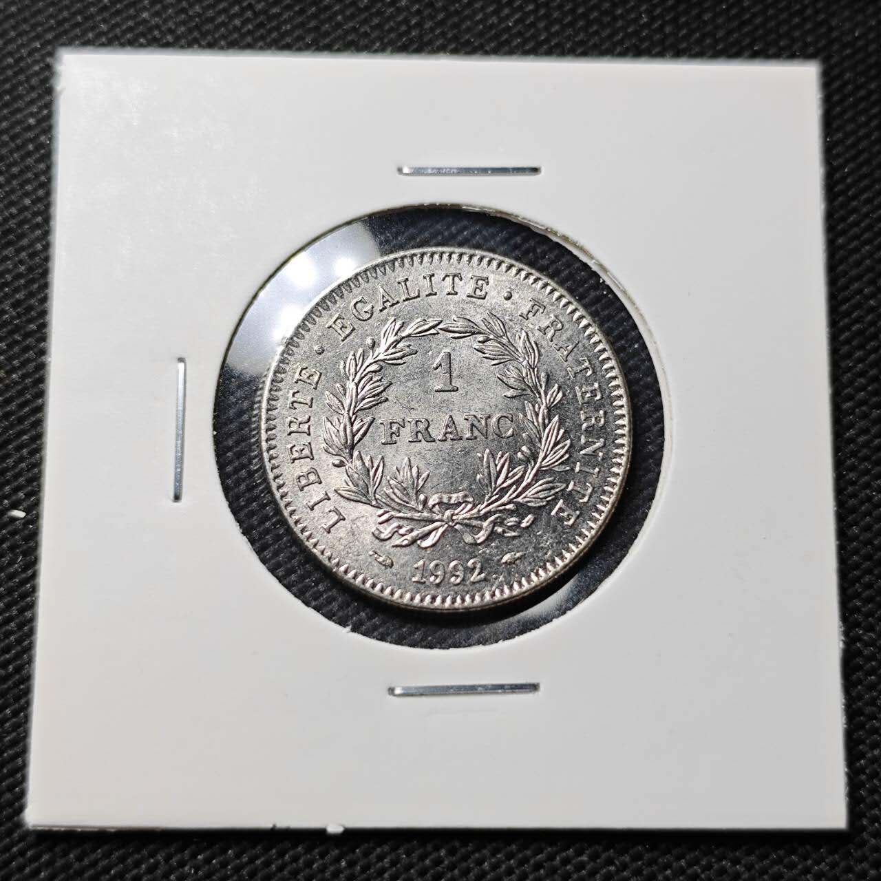 KK钱币收藏小铺  第407期 2月预留时间 周末发货  法国1法郎