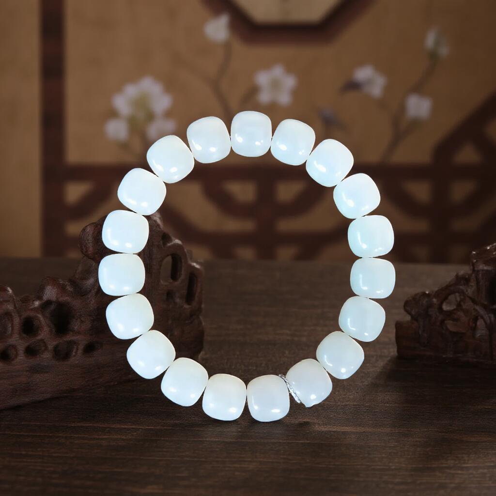 碧月说宝 君子怀瑾·当代和田玉清风专场(五) 和田玉老型珠手串