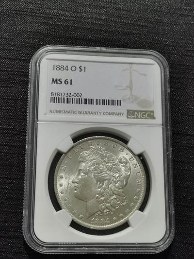 天下钱庄专场欢迎参拍 - NGC MS61 1884美国摩根一美元银币