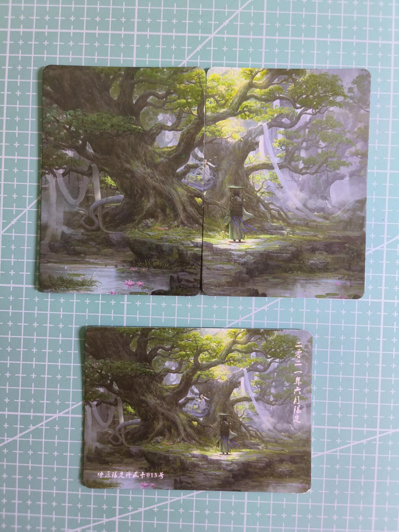 C先生 第25期 零抽层免费代拍  持续收拍品中  需要送拍的老板可以加微私聊 【纱布闪】燎原早期《珍藏卡013号》2021年6月 限定 共3张