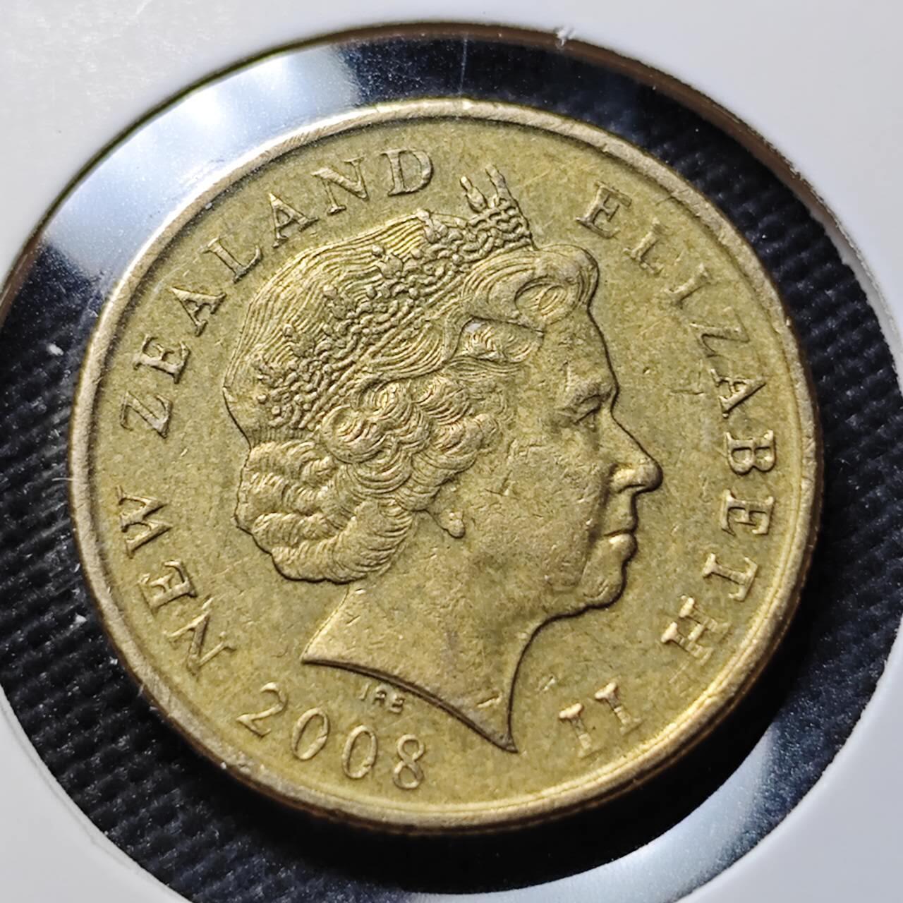 KK钱币收藏小铺  第407期 2月预留时间 周末发货  新西兰1元