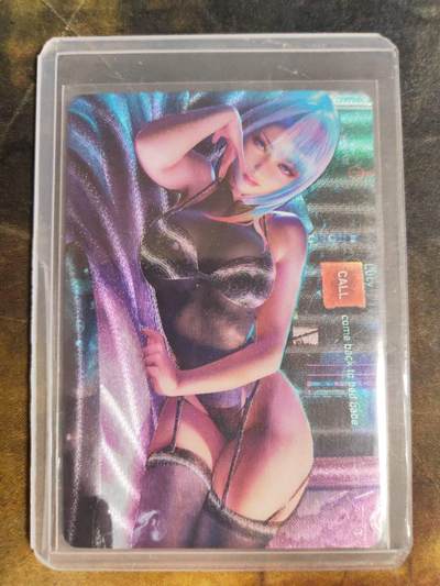 阳大大卡牌拍卖第106期（持续收拍品，周五晚上九点截拍，进群福利早知道） - 【艺术卡】边缘行者特藏卡 露西 折光粗闪 带卡膜卡夹