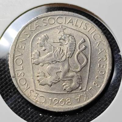 KK钱币收藏小铺  第409期 2月预留时间 周末发货 -  1968捷克斯洛伐克3克朗