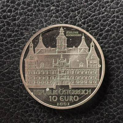 道一币馆币章第一百七十二场 - 奥地利2002年施蒂利亚州的埃根堡宫庭院10欧元纪念银币 17.3g 925S