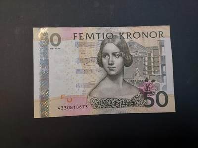 博彦收藏    4月1日 8点 钱币专场 - 瑞典 50克朗 85品