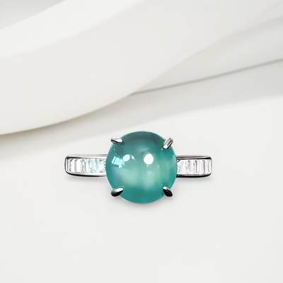 碧月说宝 君子怀瑾·当代和田玉清风专场(六) - s925高冰翡翠戒指