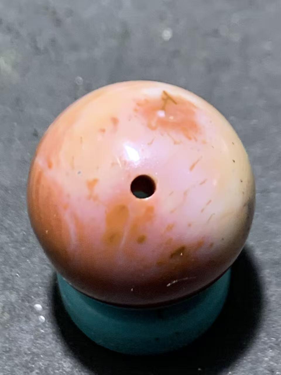 川料南红玛瑙通货圆珠一颗！配串利器！