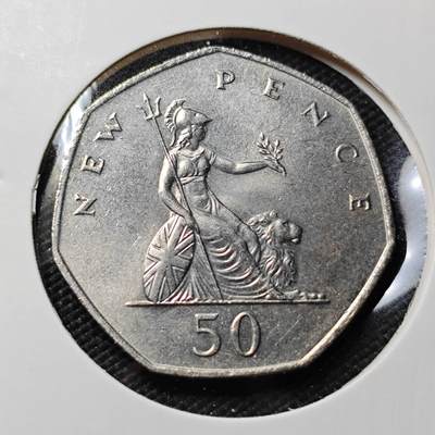 KK钱币收藏小铺  第407期 2月预留时间 周末发货 -  英国50便士 大50便士