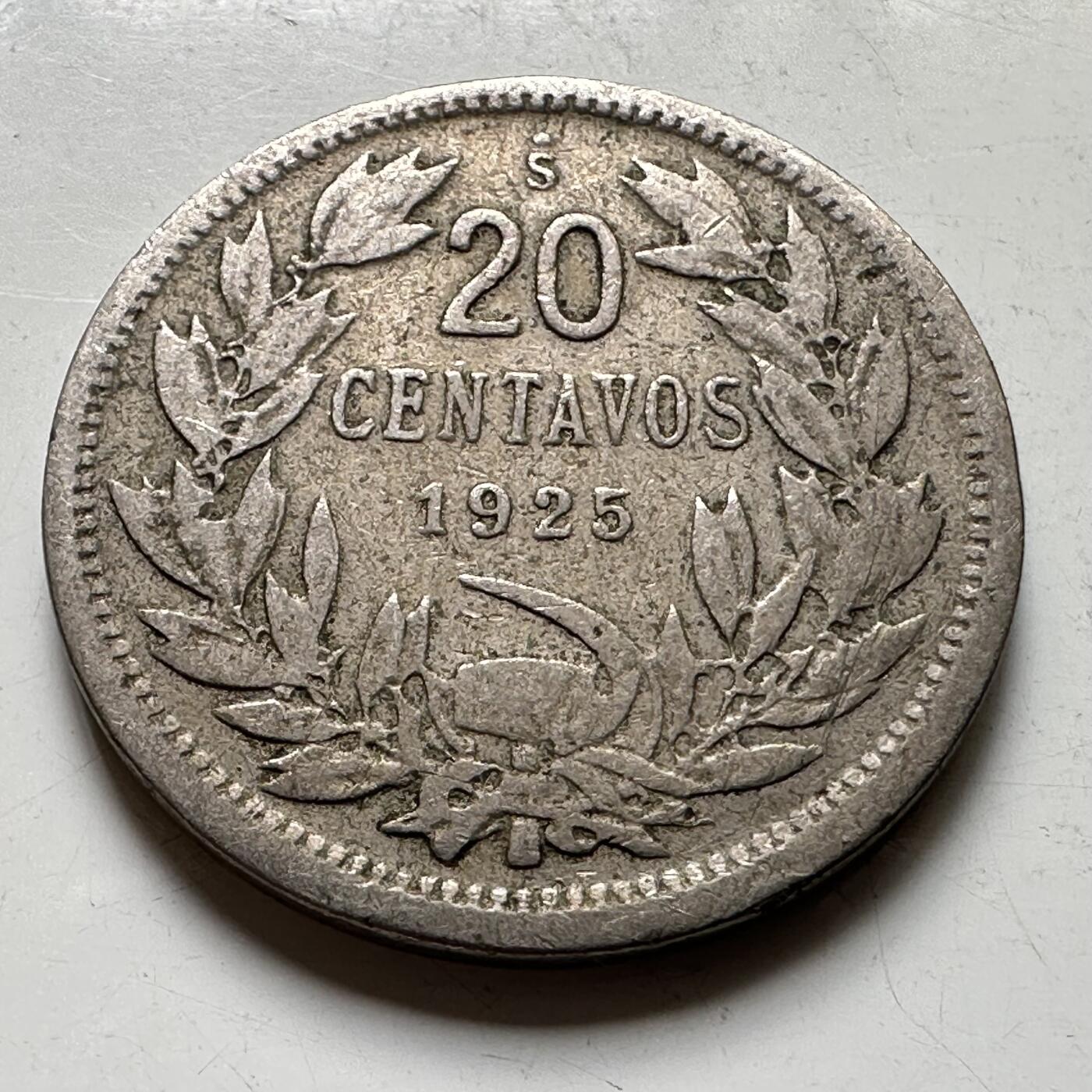 🌹外币初藏🌹🐯2026年第34场   每周二四六晚8️⃣点 接代拍 智利 1925年 安第斯神鹰 20分