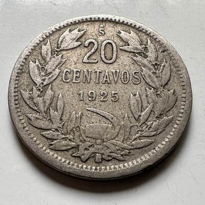 🌹外币初藏🌹🐯2026年第34场   每周二四六晚8️⃣点 接代拍 - 智利 1925年 安第斯神鹰 20分