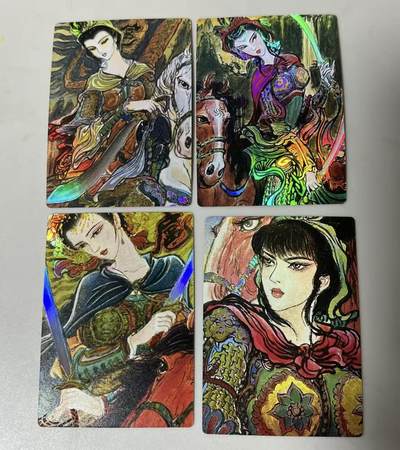 阳大大卡牌拍卖第106期（持续收拍品，周五晚上九点截拍，进群福利早知道） - 【三娘】昆仑万象 权迎东 复刻二弹扈三娘彩闪一套四张