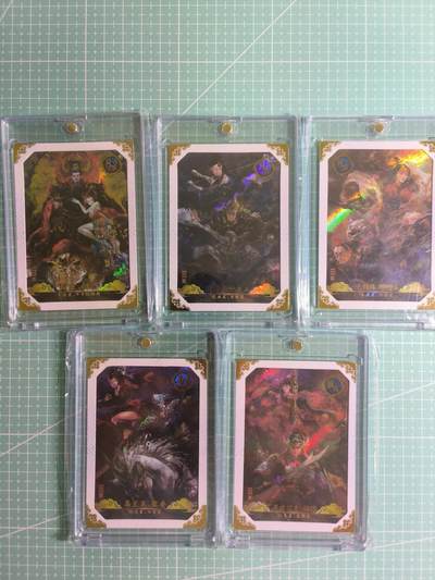 C先生 第25期 零抽层免费代拍  持续收拍品中  需要送拍的老板可以加微私聊 - 【彩闪白框】卡动×午夜猴子《封神榜》双人卡5张(带卡砖)