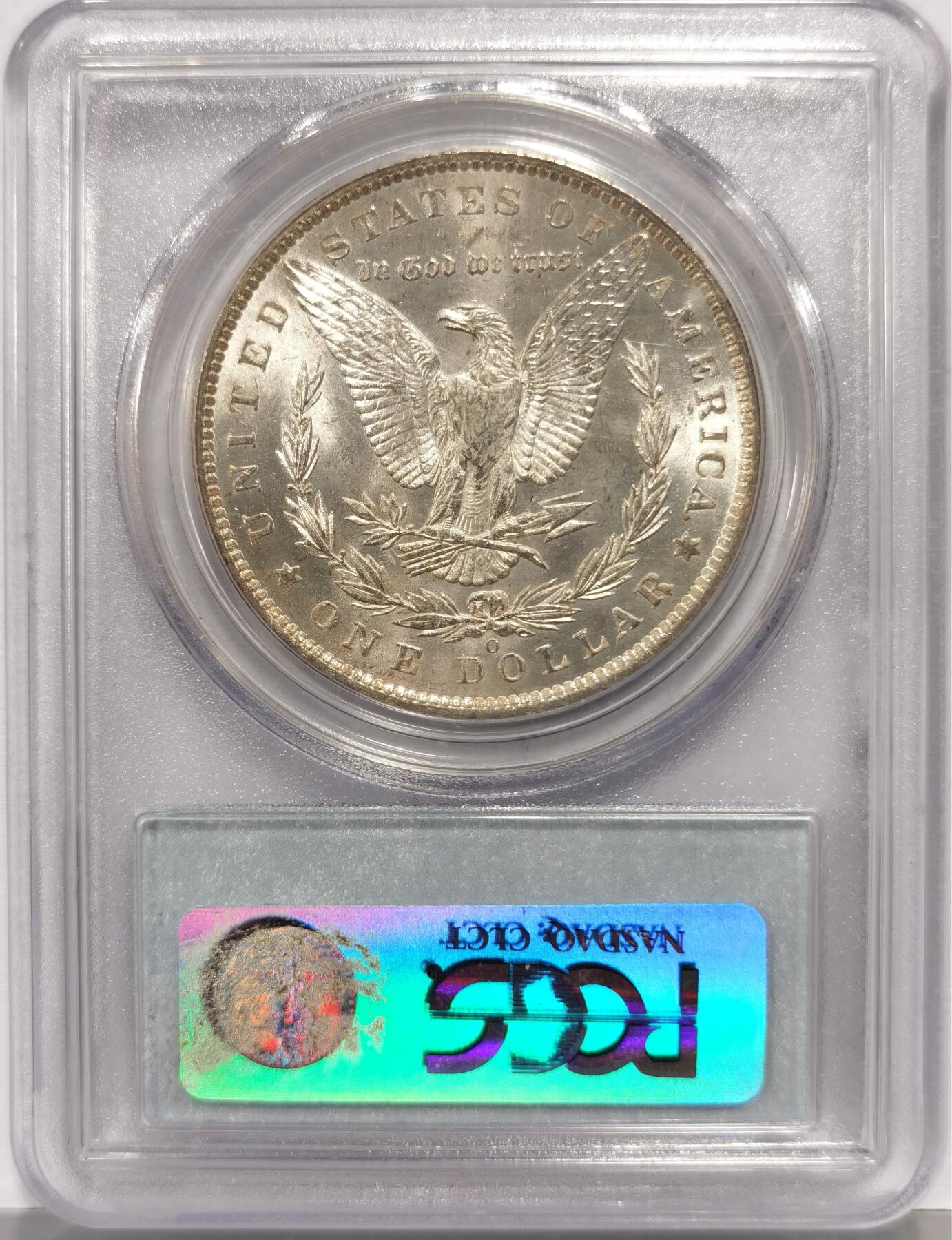 博洋堂“芳菲春韵”3月精品大拍专场暨第166期（全场包邮） PCGS MS63 美国1885年O版摩根一元，名家旧藏，盒子小磕。