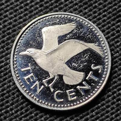 KK钱币收藏小铺  第408期 2月预留时间 周末发货 -   1980巴巴多斯10分 精制币