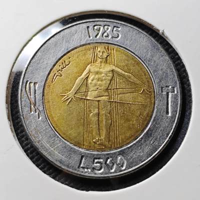 KK钱币收藏小铺  第407期 2月预留时间 周末发货 -  圣马力诺500里拉双色币