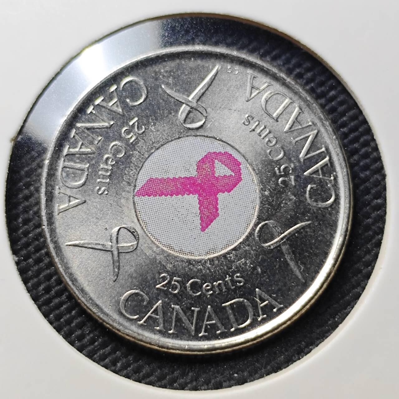 KK钱币收藏小铺  第407期 2月预留时间 周末发货  加拿大25分纪念币 彩色纪念币
