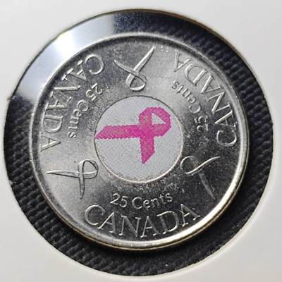 KK钱币收藏小铺  第407期 2月预留时间 周末发货 -  加拿大25分纪念币 彩色纪念币
