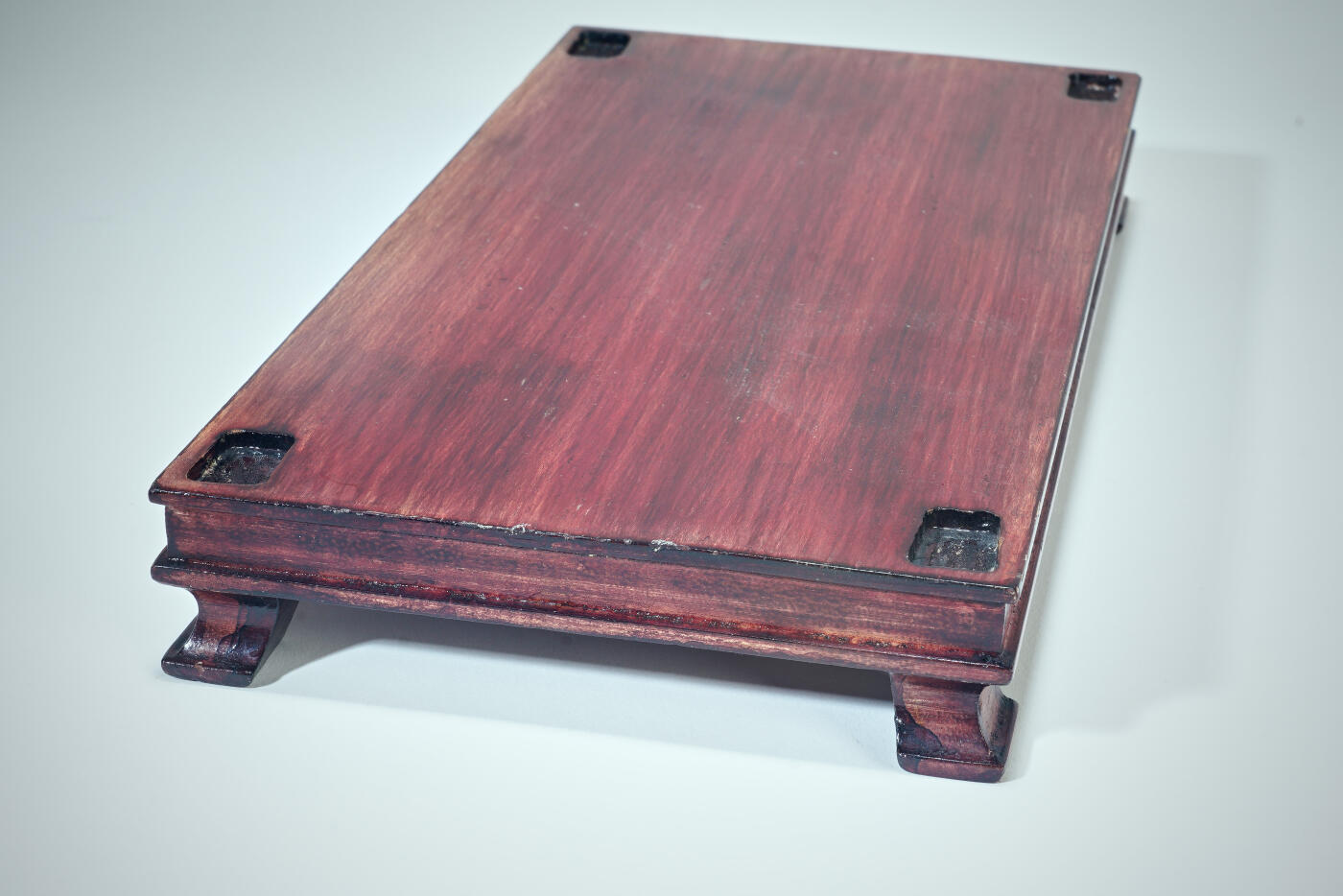 上海都达杂项专场八十【全场包邮】 清代木底座，全品，尺寸如图，无明显瑕疵，适合文房摆件或收藏。1-1