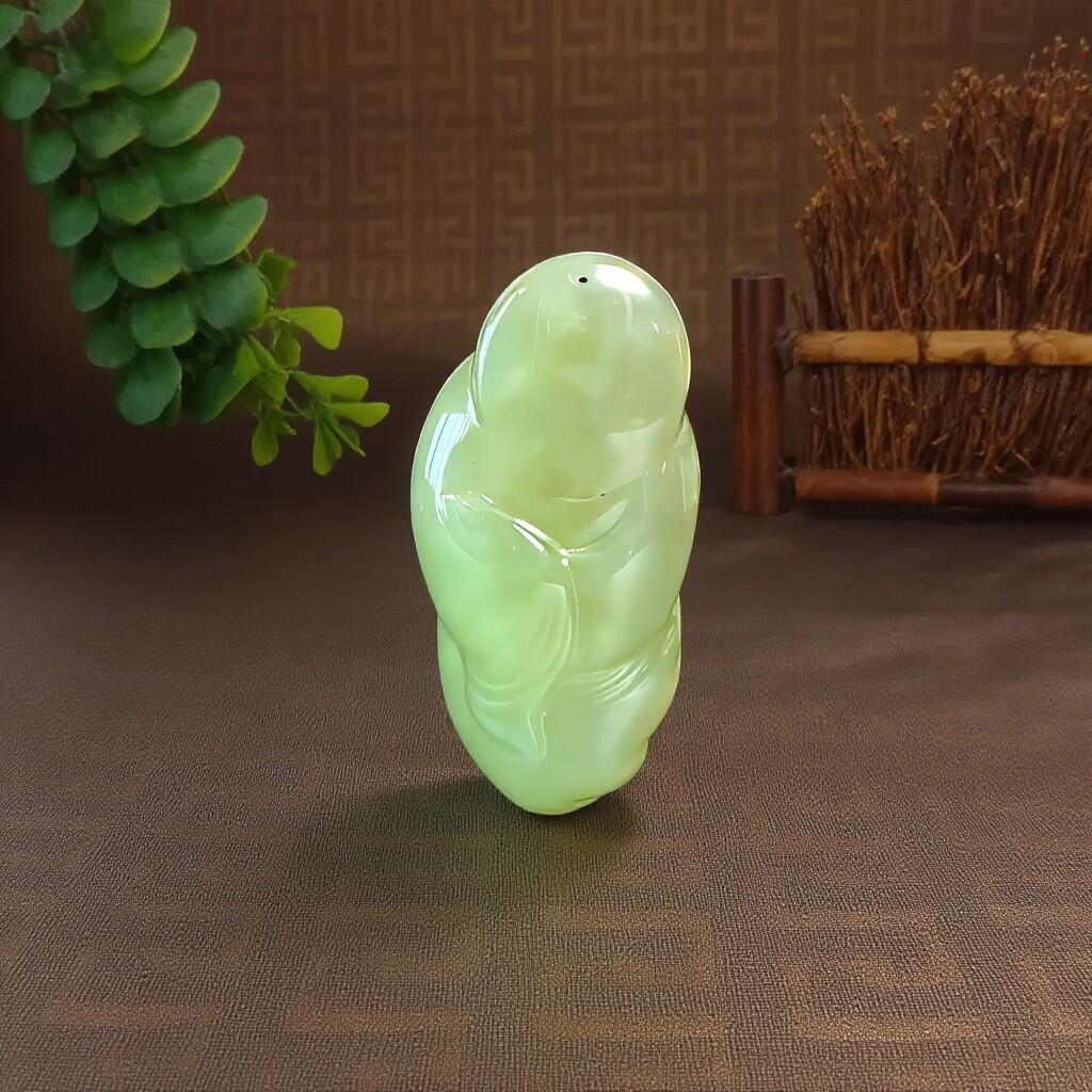 碧月说宝 君子怀瑾·当代和田玉清风专场(六) 和田玉晴水佛公