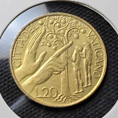 KK钱币收藏小铺  第408期 2月预留时间 周末发货 -  梵蒂冈200里拉 少见主题