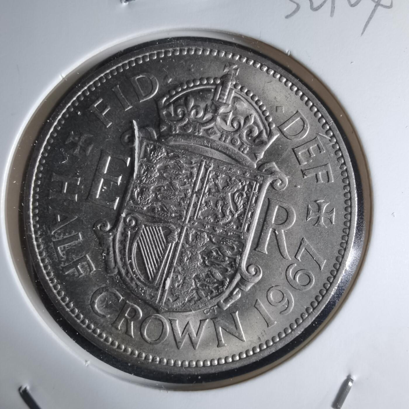 沼泽如烟--第1032场 英国1967年半克朗