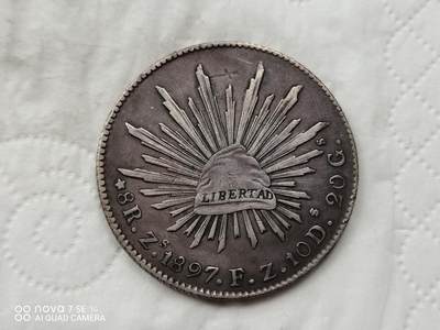 银币 - 1897年墨西哥鹰洋（27.1克）