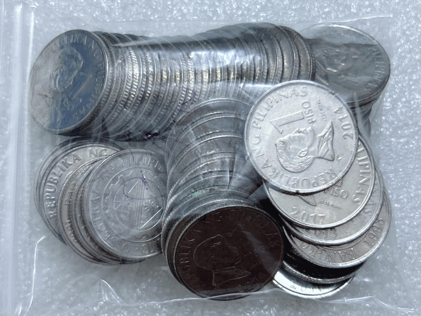 第一海外回流一元起拍收藏 散集专场  第306期 菲律宾1比索硬币 50枚