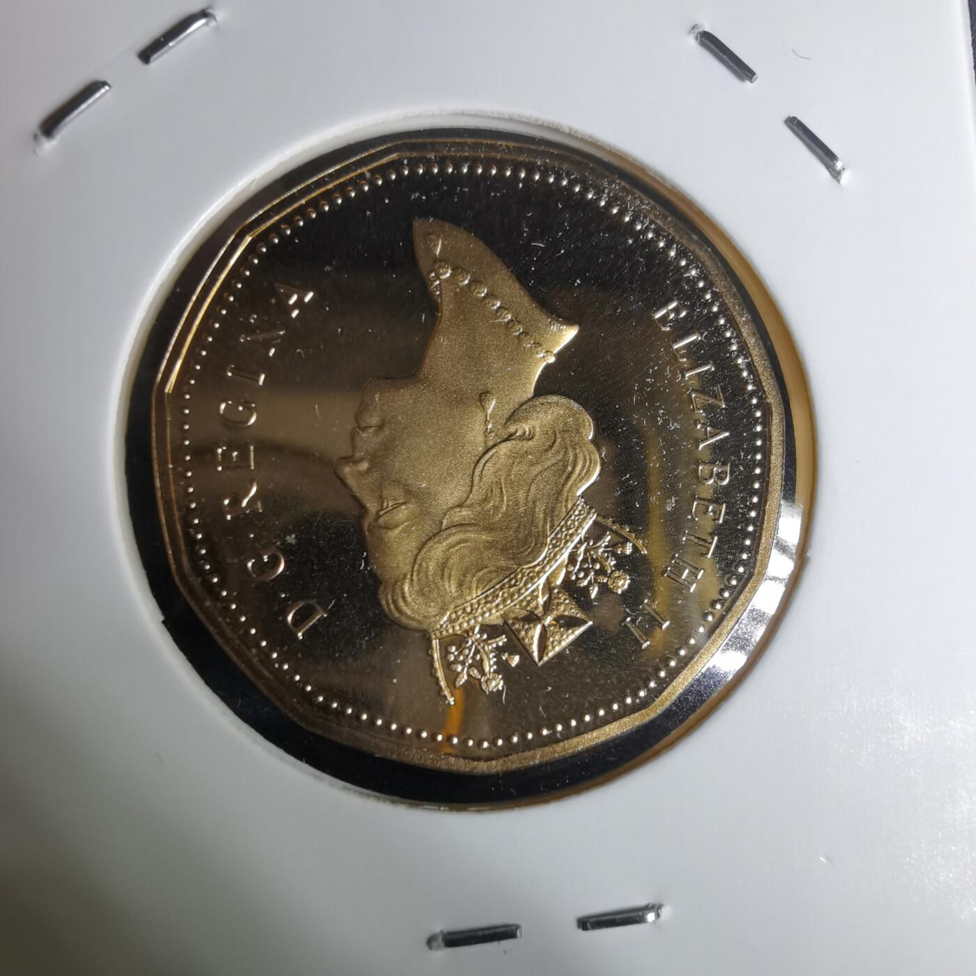 沼泽如烟--第1034场 加拿大1995年一元精制币