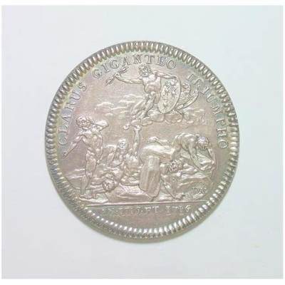 【银】法国1716年 天使拯救人间 高浮雕精制代用银币章 酱五彩 30MM 8克 - 【银】法国1716年 天使拯救人间 高浮雕精制代用银币章 酱五彩 30MM 8克