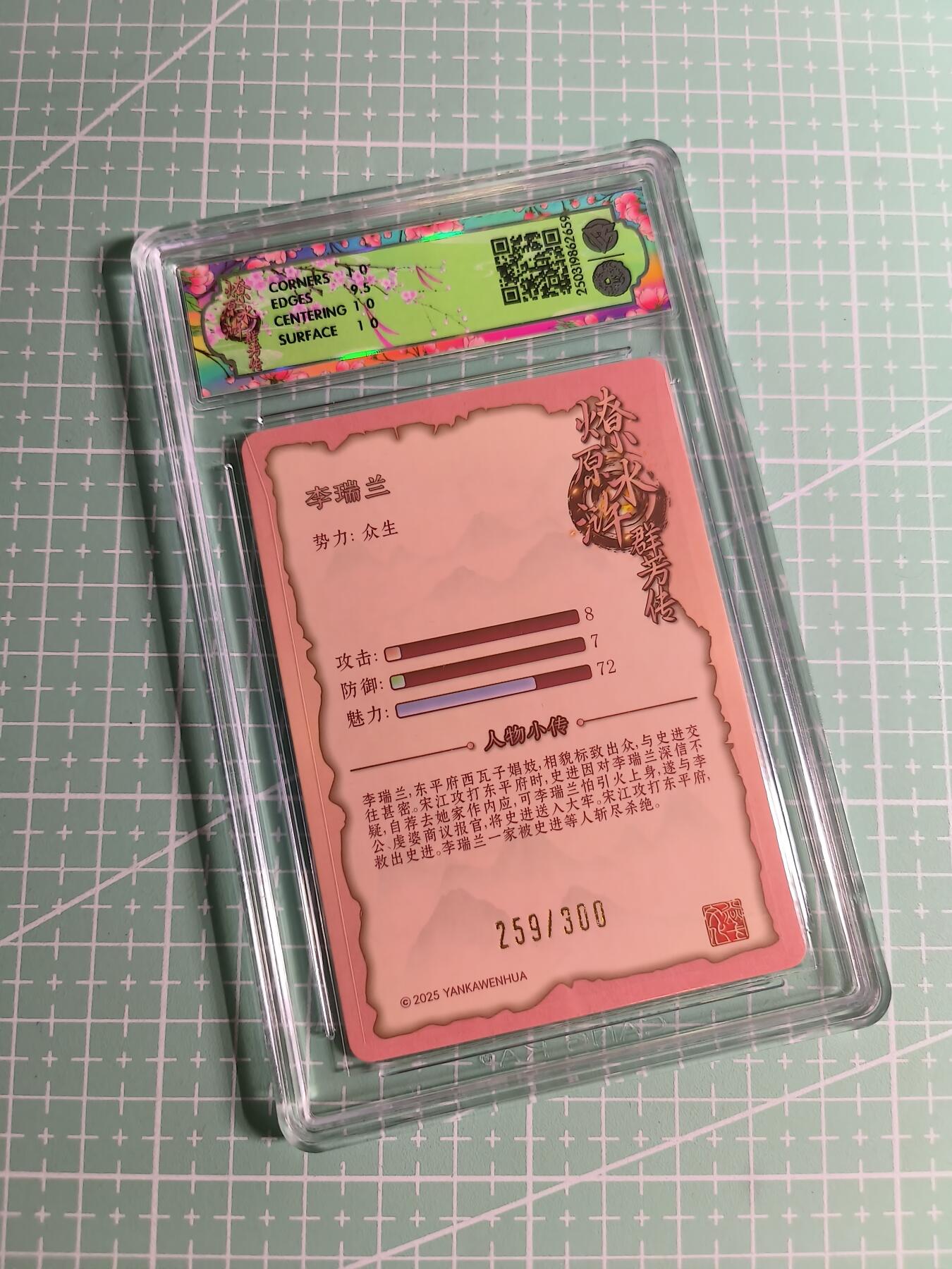 C先生 第25期 零抽层免费代拍  持续收拍品中  需要送拍的老板可以加微私聊 【限编折光】焱卡文化×玲姐 259/300编《水浒群芳传》李瑞兰 10P