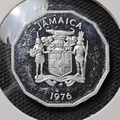 KK钱币收藏小铺  第408期 2月预留时间 周末发货 -  1976牙买加1分精制币