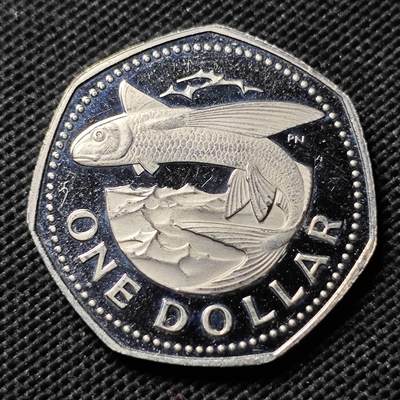 KK钱币收藏小铺  第408期 2月预留时间 周末发货 -   1980巴巴多斯1元 精制币