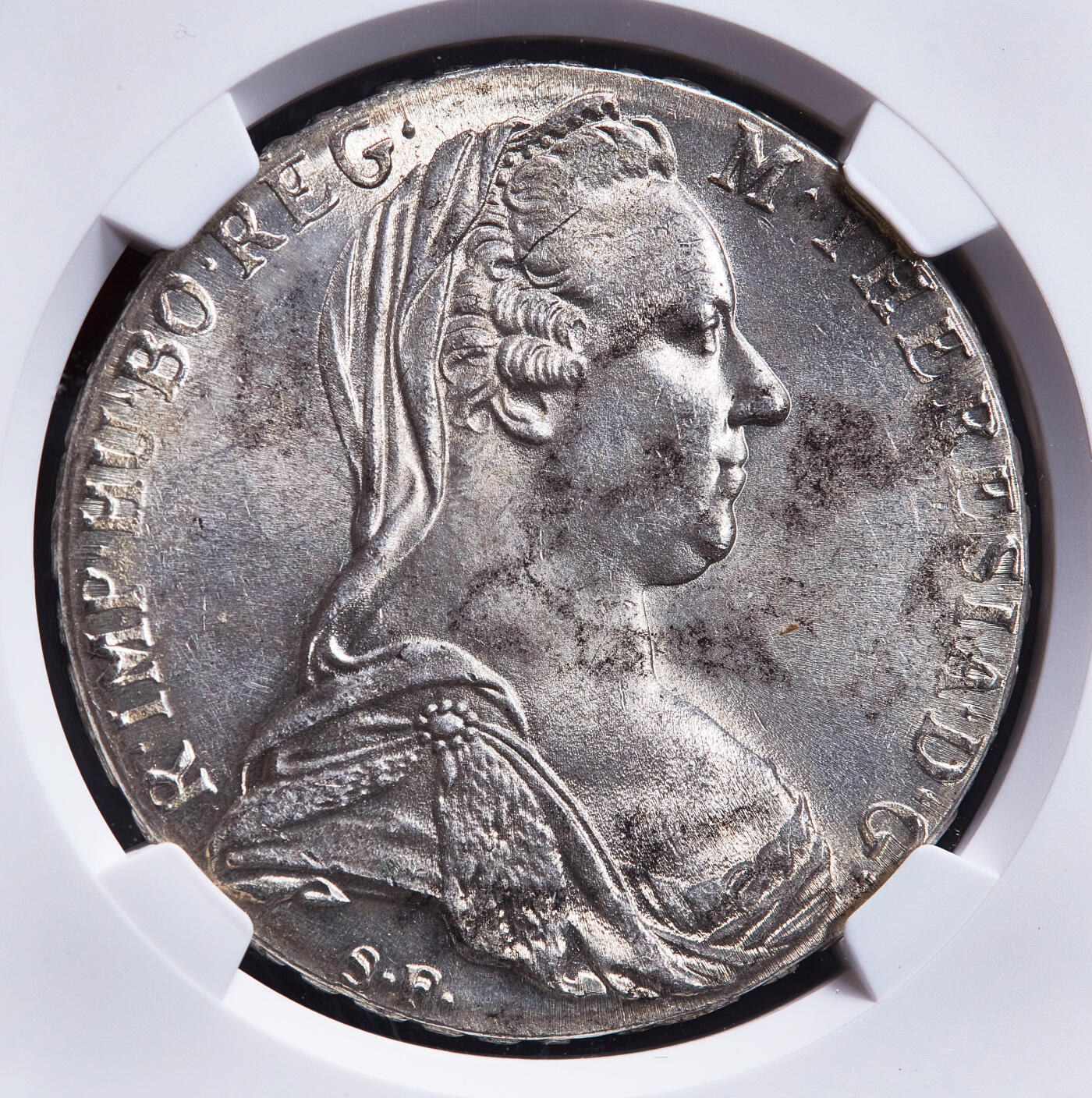 【俄甄集藏】2026年(050)04-01星期三 晚 19:30 全场包邮 奥地利1936-1961年伦敦厂后铸版玛利亚·特蕾莎头像1泰勒大奶妈银币，NGC MS62，转光品相