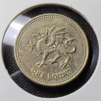 KK钱币收藏小铺  第408期 2月预留时间 周末发货 -  英国1镑 龙